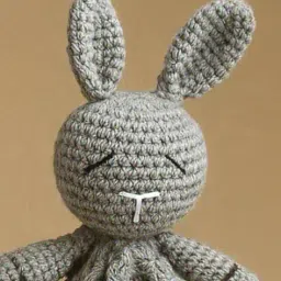 funkrafts Soft Crochet Bugs Bunny Safety Blanket   image 3