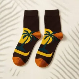 sazara Men Printed Calf-Length Socks image 3