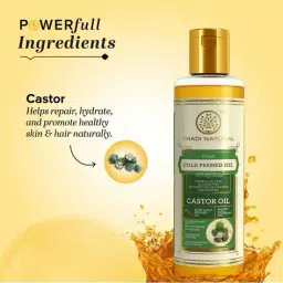 khadi natural Cold-Pressed Castor Hair Oil  image 3