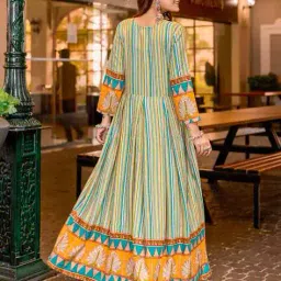 prem kumar Women Printed Round-Neck Anarkali Kurta  image 3
