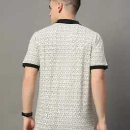 alpha tribe Men Regular Fit Polo T-Shirt image 3