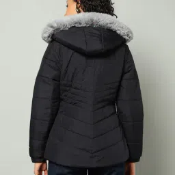 fort collins Women Quilted Regular Fit Jacket with Detachable Hood image 3