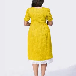 mom for sure by ketki dalal Fit & Flare Maternity Dress image 3