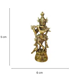 aakrati Lord Krishna Awesome Statue Decorative Showpiece image 3