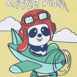 kidlyboo Infants Graphic Print Cotton Round-Neck T-Shirt & Joggers Set image 3