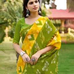 saree mall Women Ethnic Design Traditional Saree with Blouse Piece          image 3