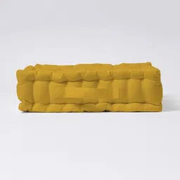 skanda fab Set of 2 Quilted Floor Cushions 16" x 16" image 3