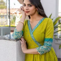 prem kumar Women Printed Round-Neck Anarkali Kurta  image 3