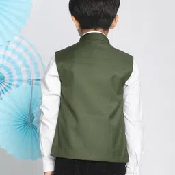 jbn creation Boys Cotton Blend Nehru Jacket image 3
