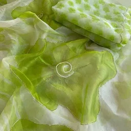 nyrika Women Floral Print Saree with Unstitched Blouse Piece image 3