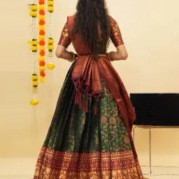 kedar fab Women Embellished Lehenga Choli Set with Dupatta image 3