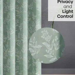 haus & kinder  Mint Grove Jacquard Door Curtain image 3