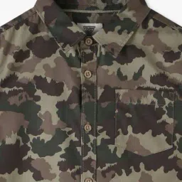kb team spirit Boys Camouflage Print Relaxed Fit Shirt with Patch Pocket image 3