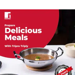bergner Tripro Triply Deep Kadai with Lid  image 3