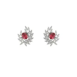 priyaasi Set of 5 Silver-Plated Stud Earrings image 3