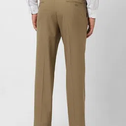 van heusen Men Slim Fit Flat-Front Trousers image 3