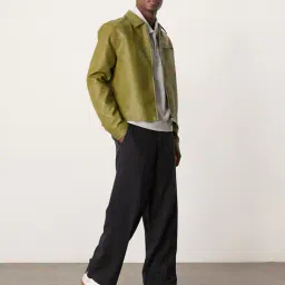 asos design Regular Fit Harrington Jacket image 3