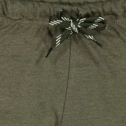 pink n blue Typographic Print Shorts with Drawstring Waist image 3