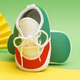 neska moda Boys Colourblock Booties with Lace Fastening image 3