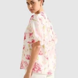 forever new Women Floral Print Relaxed Fit Top image 3