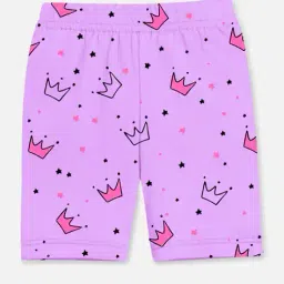 trampoline Girl Pack of 5 Graphic Print Slim Fit Shorts image 3