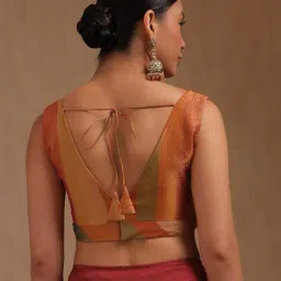 soch Women Striped Back-Open Blouse image 3