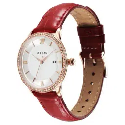 titan Women Bright Leathers Analogue Watch - NT95247WL01 image 3