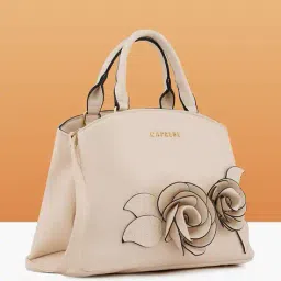 caprese Women Bloom Satchel Bag with Adjustable & Detachable Strap image 3