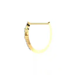 iski uski Huggies 18 KT Yellow Gold Diamond Earrings image 3