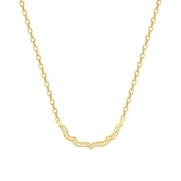 giva Sterling Silver Gold-Plated Studded Nawab Necklace image 3