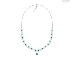 giva Sterling Silver Mango Leaf Necklace image 3