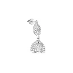 giva Sterling Silver Dazzling Delight Jhumki Earrings image 3