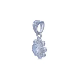 bhima jewels Women Sterling Silver Floral Pendant image 3
