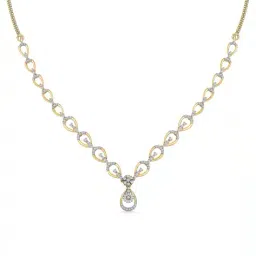 p n gadgil jewellers Women Yellow Gold & Diamond Short Necklace image 3