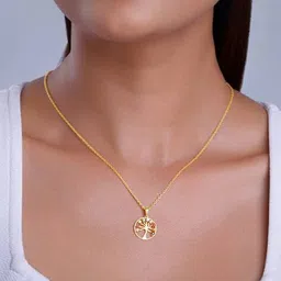 giva Girls Sterling Silver Gold-Plated Pendant with Chain image 3