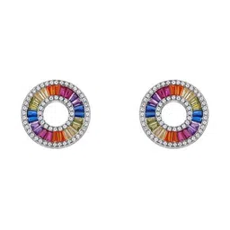 giva Women Sterling Silver Stud Earrings image 3