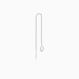 rachiva Women Sterling Silver Sleek Dangler Earrings image 3