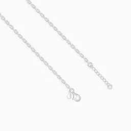 giva Women Sterling Silver Sparkle Minimalist Link Chain image 3