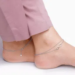 giva Girls Sterling Silver Infinite Glow Anklet image 3