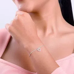giva Women Sterling Silver Sweetheart Bracelet image 3