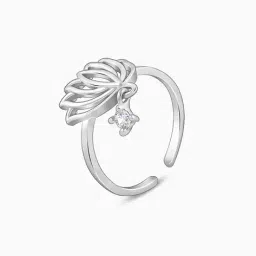 giva Women Sterling Silver Kanwal Toe Rings image 3