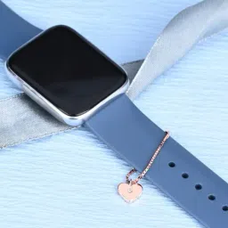 touch925 Women Sterling Silver Rose Gold-Plated Love Heart Charm image 3