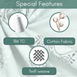 mafatlal 200 TC Printed Bedsheet with Pillow Cover image 3