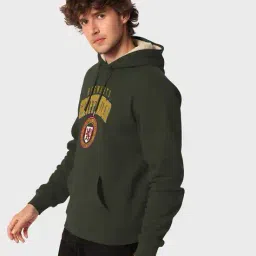 buda jeans co Men Typographic Print Regular Fit Hoodie image 3