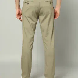 united colors of benetton Men Slim Fit Flat-Front Trousers image 3
