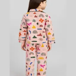 burbn Girls Abstract Nightwear Set image 3