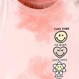 wotnot by azorte Tie & Dye Relaxed Fit Round-Neck T-Shirt image 3