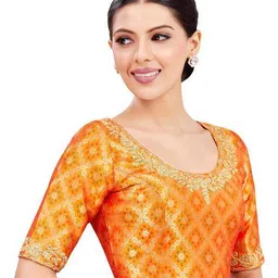 studio shringaar Women Embellished Front Open Blouse image 3