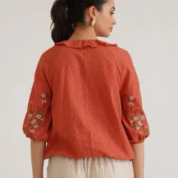 b77 Women Embroidery Top image 3