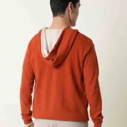 rare rabbit Zip-Front Hoodie with Ribbed Hems image 3